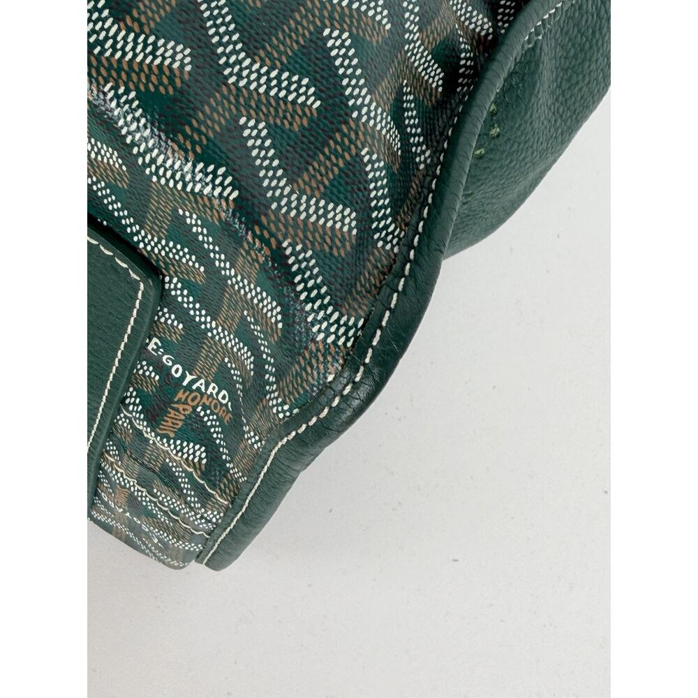 Goyard Sac Hardy PM Tote Bag in Green Goyardine Coated Canvas with Pouch E-8 - Picture 5 of 15